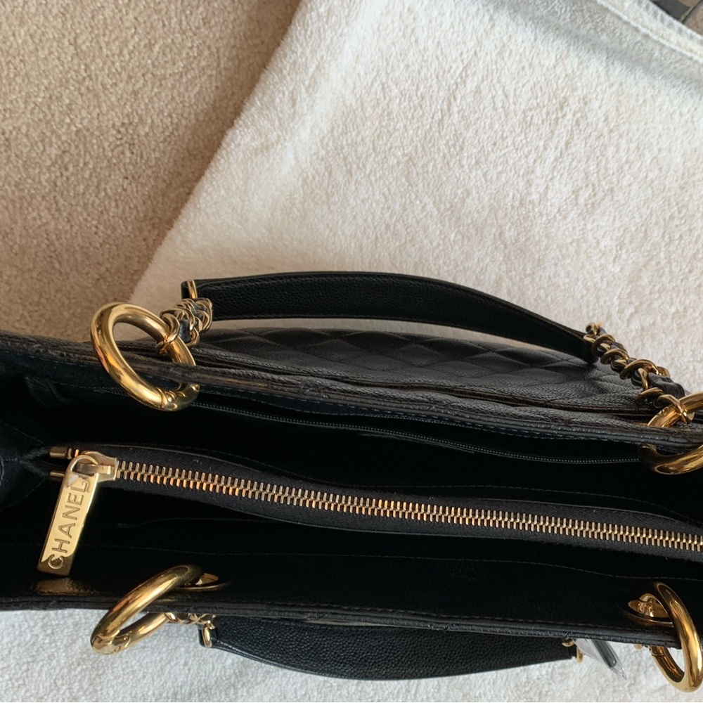 Chanel Black Quilted Caviar
Grand Shopping Tote - Picture 13 of 14